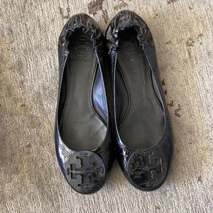 Tory Burch Black Flats